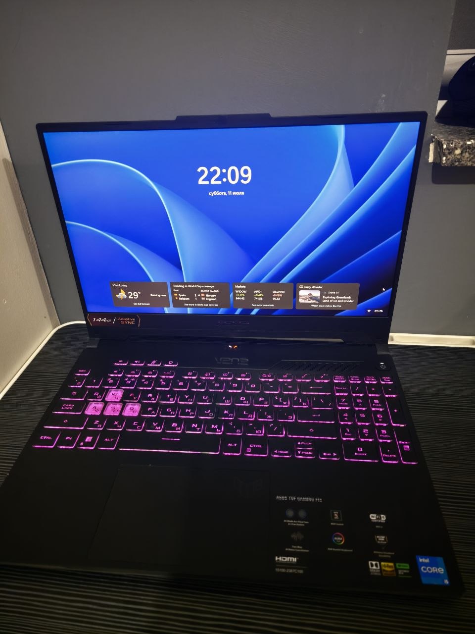 Фото 2: Игровой ноутбук Asus TUF Gaming F15 с экраном 15.6 дюймов, процессором Intel Core i5…
