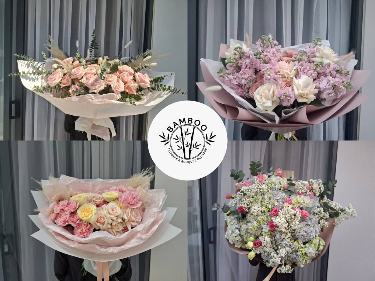 Магазин цветов Bamboo Flowers предлагает доставку букетов и композиций по Данангу.