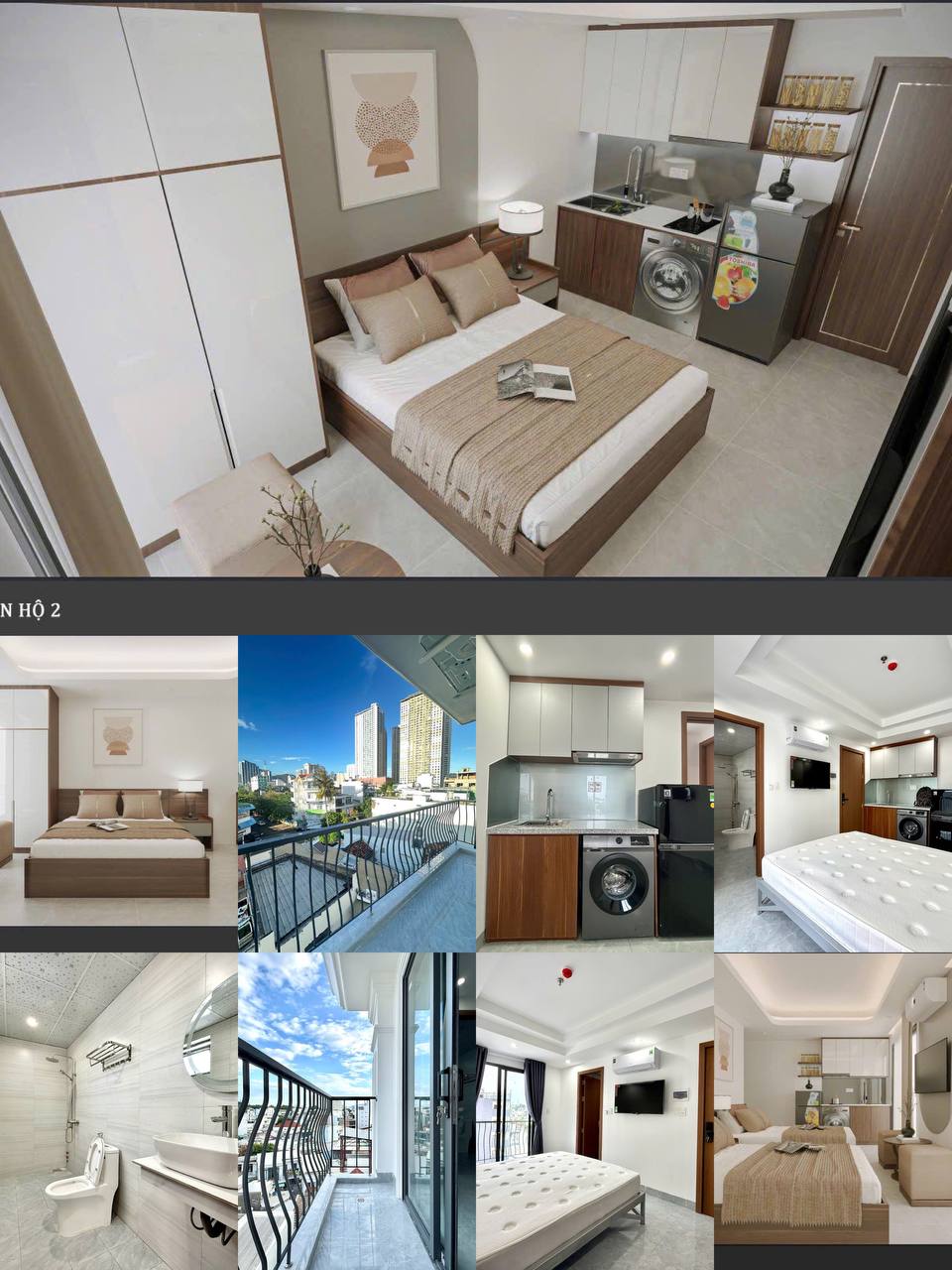 Сдаются новые студии 30–35 м² в районе Oceanus, улица Cao Văn Bé, север Нячанга.