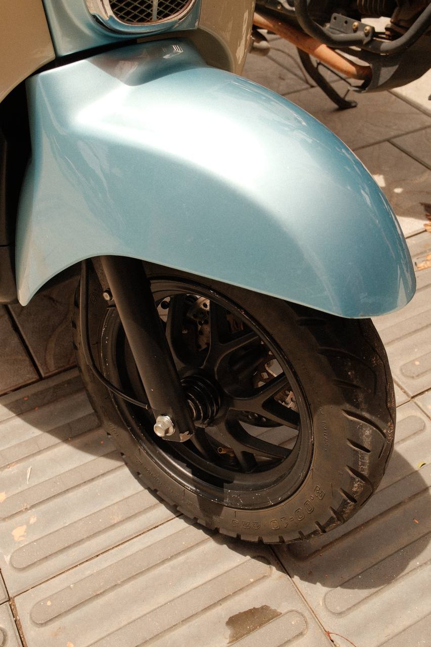 Фото 3: Ретро-мопед Nioshima Crea в цвете babyblue (Китай, Honda), 50 куб