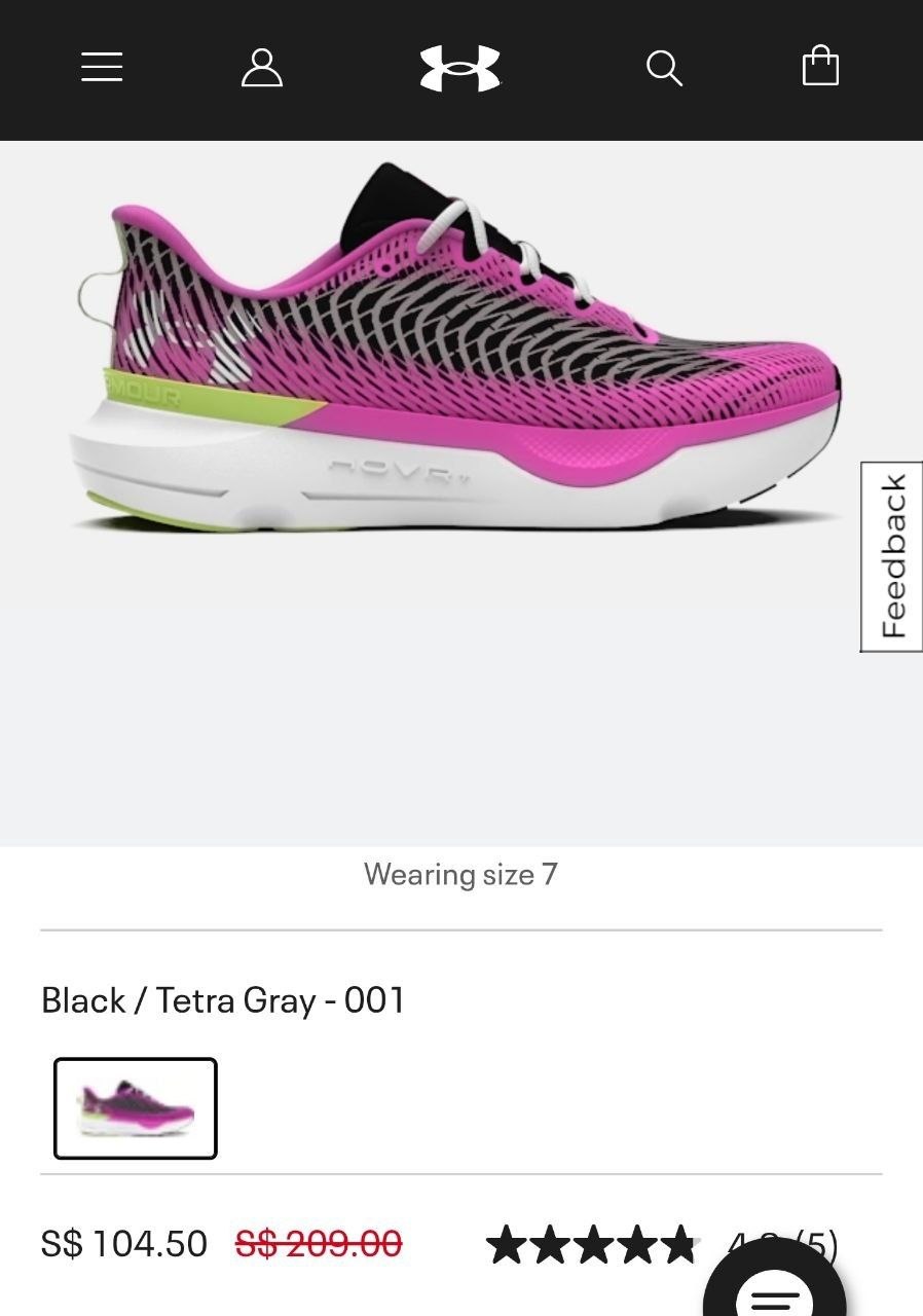 Фото 2: Продаются практически новые оригинальные кроссовки Under Armour Infini