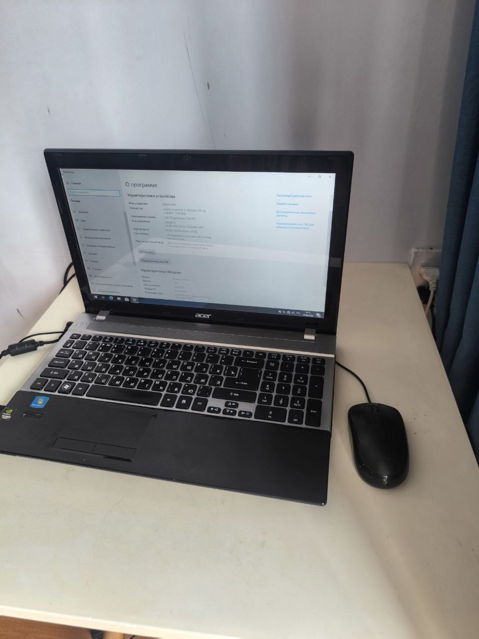 Продаются личные вещи: ноутбук Acer Aspire V3-571G за 1,5 млн донгов…
