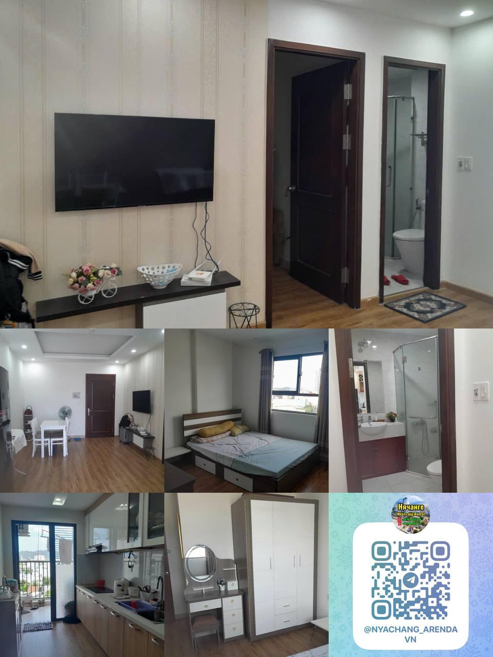 Сдаётся 1-комнатная квартира 47 м² в ЖК CT2 VCN Phước Hải на юге Нячанга.