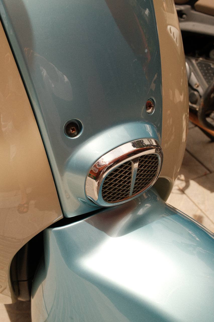 Фото 2: Ретро-мопед Nioshima Crea в цвете babyblue (Китай, Honda), 50 куб