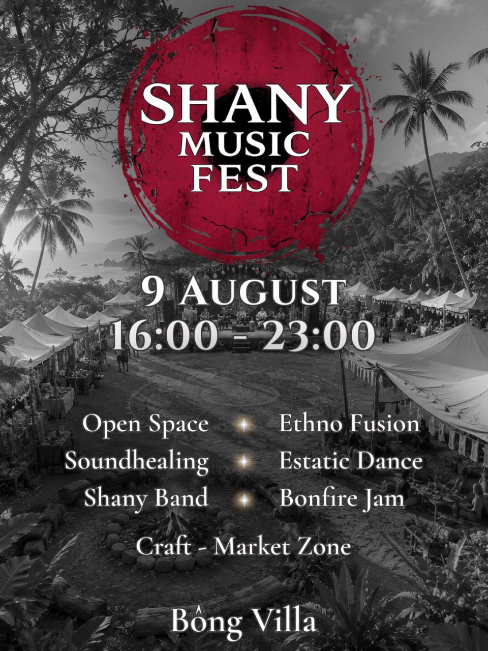 Анонс музыкального фестиваля Shany Music Fest, который пройдёт 9 августа на вилле Bong…