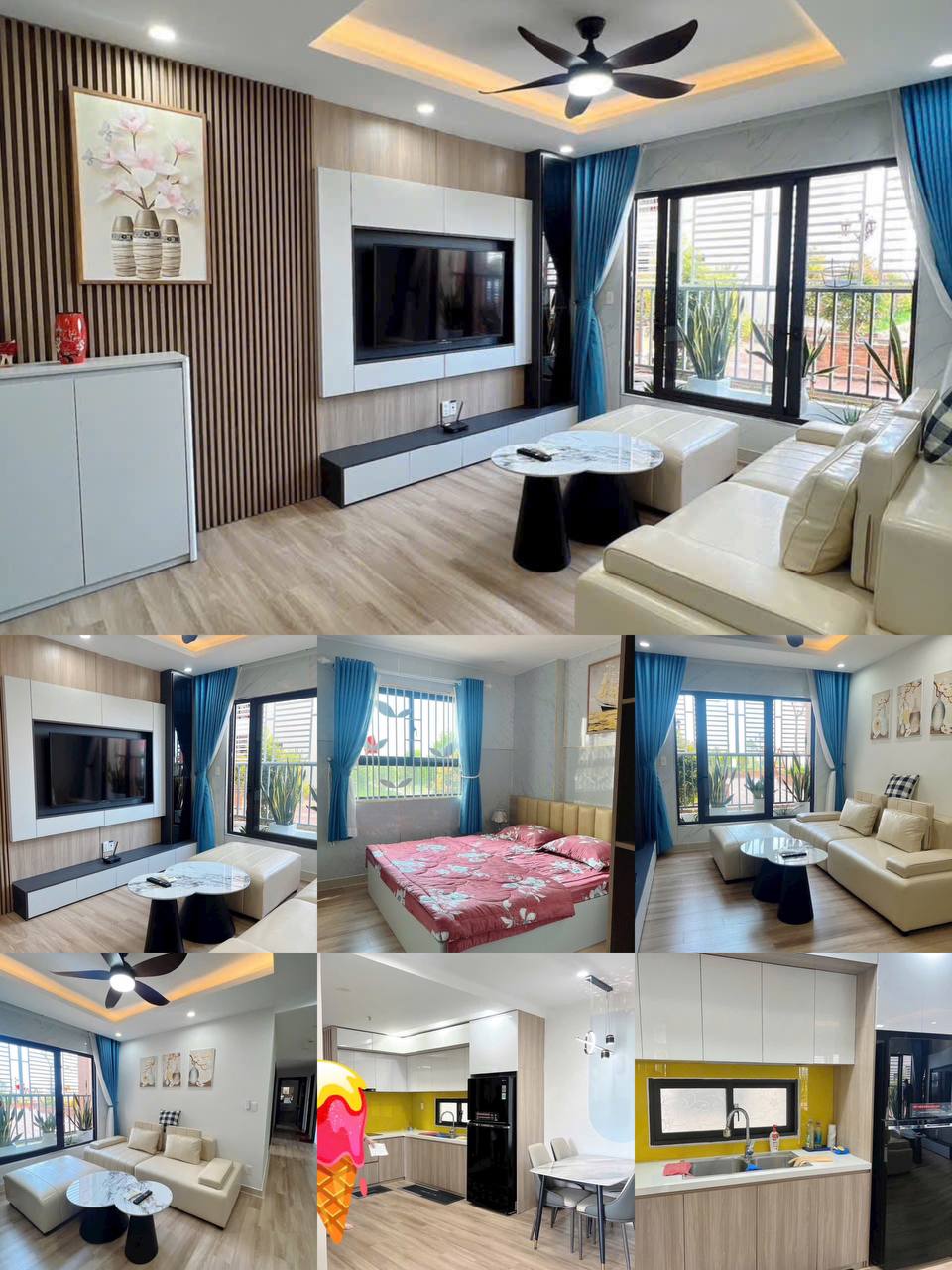 Сдаётся угловая квартира 80 м² с 3 спальнями в ЖК CT2 VCN Phước Hải, юг Нячанга.