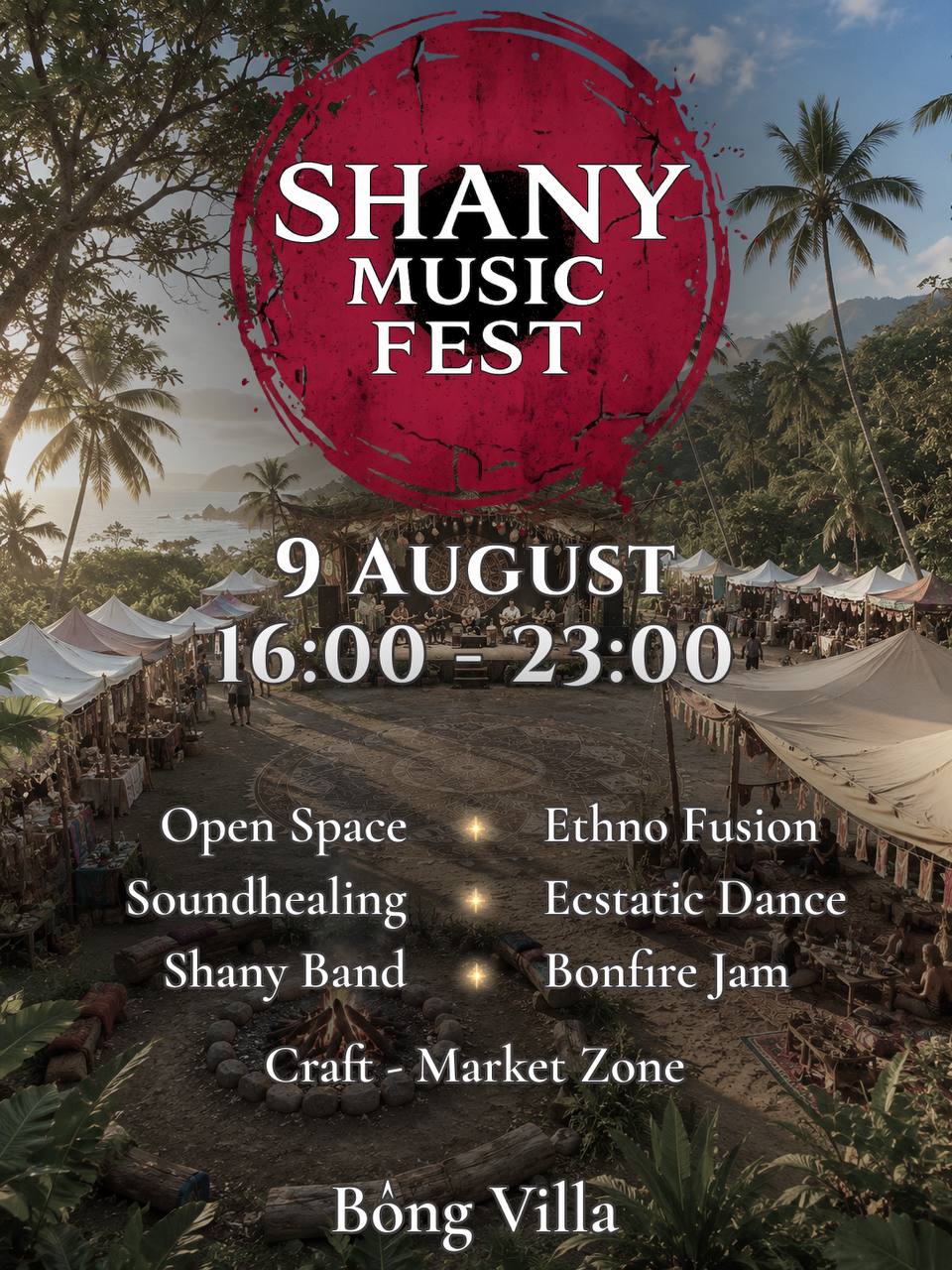 9 августа в BONG VILLA пройдёт музыкальный фестиваль Shany Music Fest…