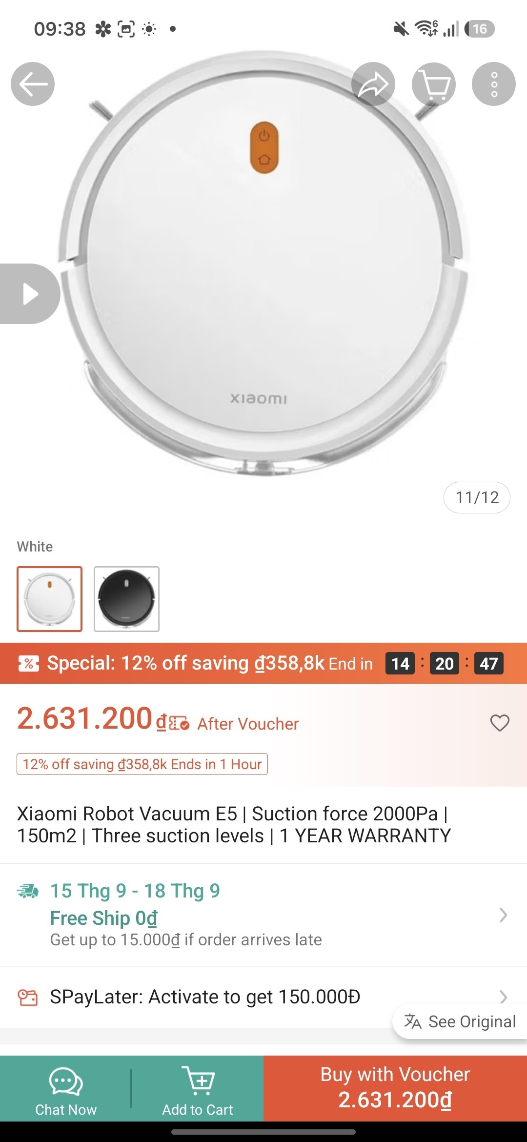 Фото 2: Робот-пылесос Xiaomi Vacuum E5, все функции работают, несмотря на внешний вид.