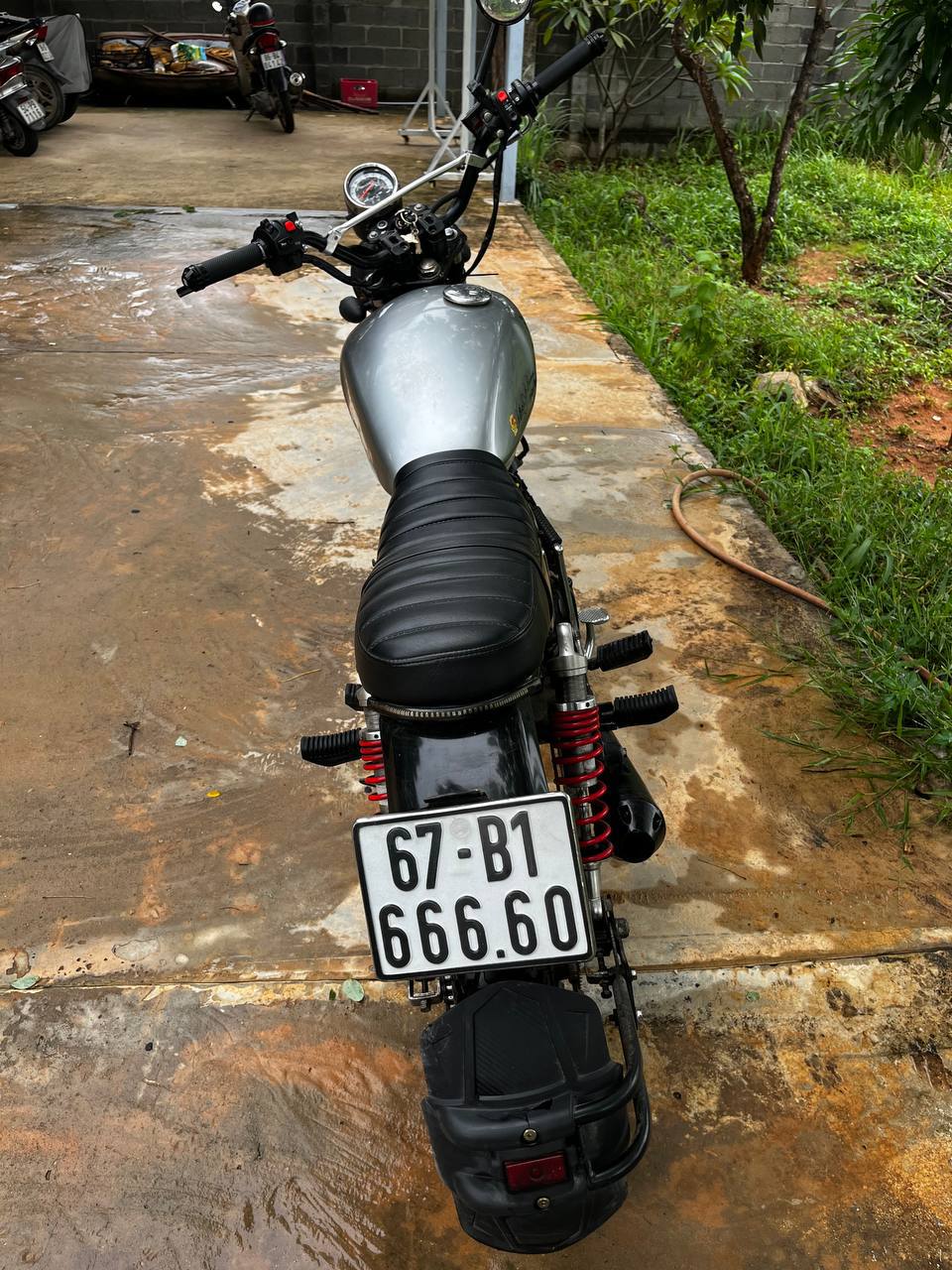 Фото 2: Продаётся кастомный мотоцикл Honda PL150E в стиле кафе-рейсер, с красивыми номерами.