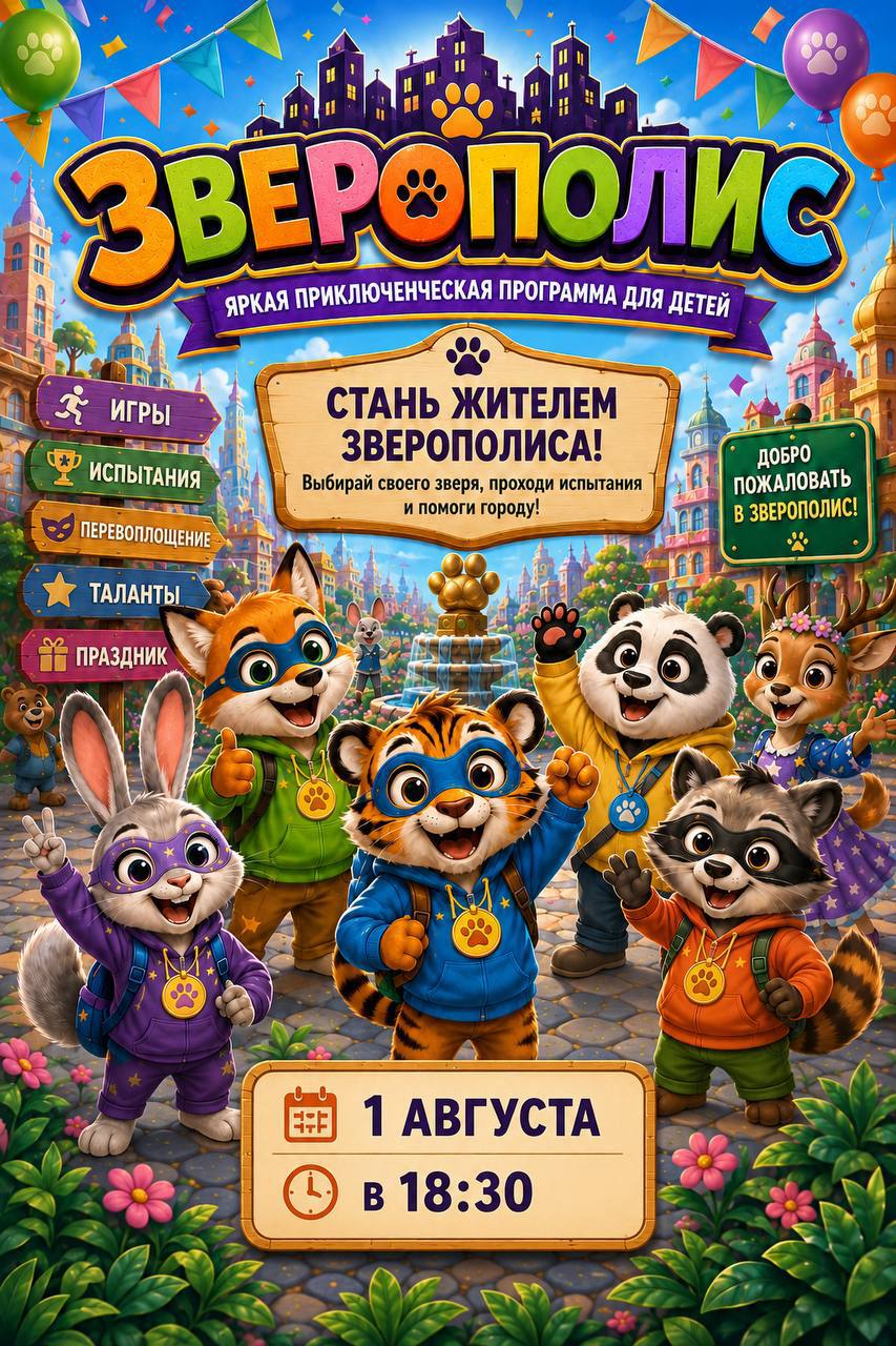 В субботу, 1 августа, в 18:30 в детском пространстве GameZone на севере пройдет яркая…