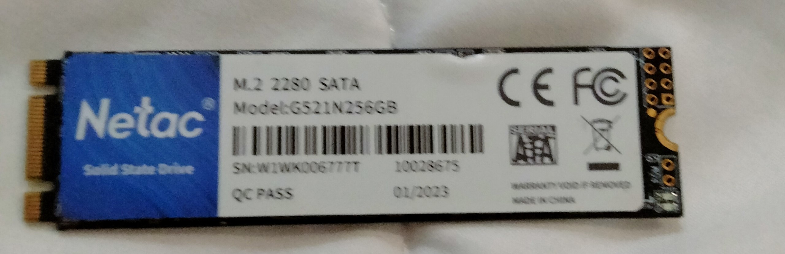 Продаётся SSD на 256 ГБ, в рабочем состоянии