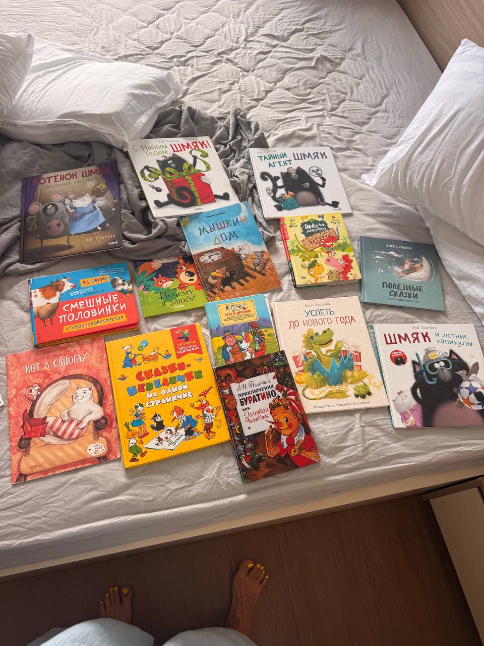 Продаются книги по 200 донгов, сушка для белья может использоваться как место хранения…
