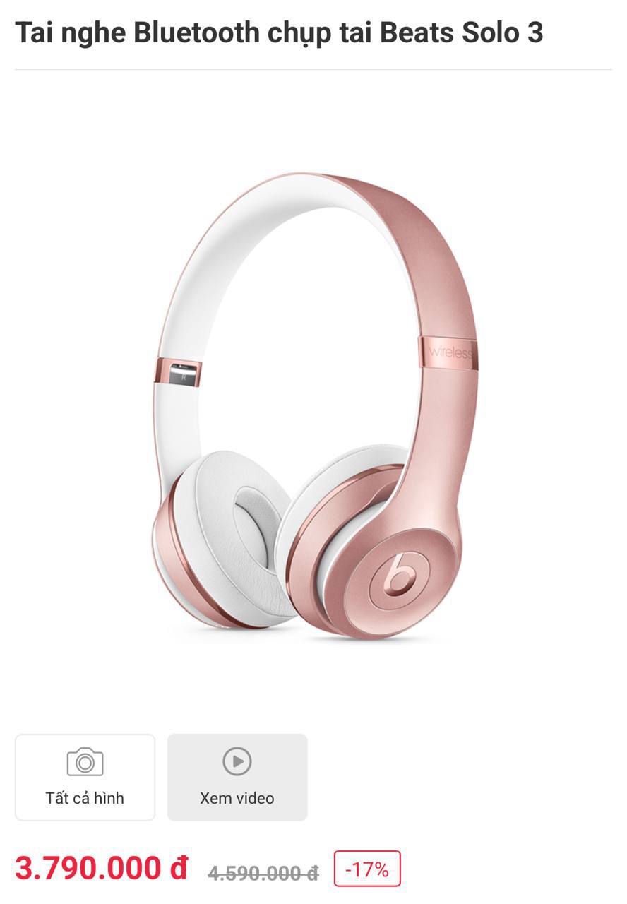 Продаются оригинальные наушники Beats Solo 3 Wireless в цвете Rose Gold с чехлом, в…