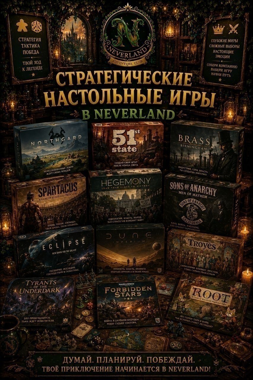 Фото 3: В воскресенье, 23 августа, в клубе настольных игр NEVERLAND пройдёт большая игротека.