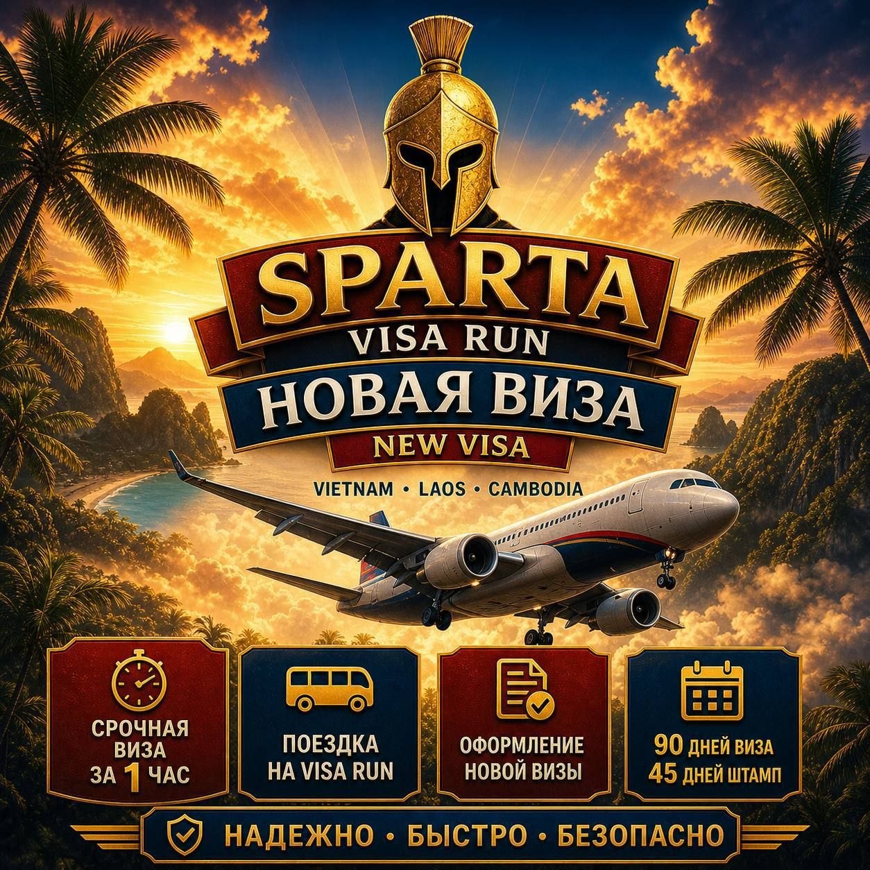 Оператор предлагает визовые услуги: визараны, e-visa, fast track, поездки в Лаос и…