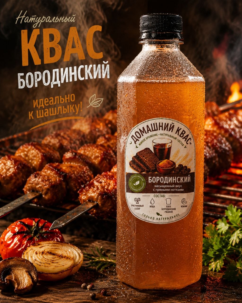 В «Мишке» появился домашний бородинский квас на живом брожении с…