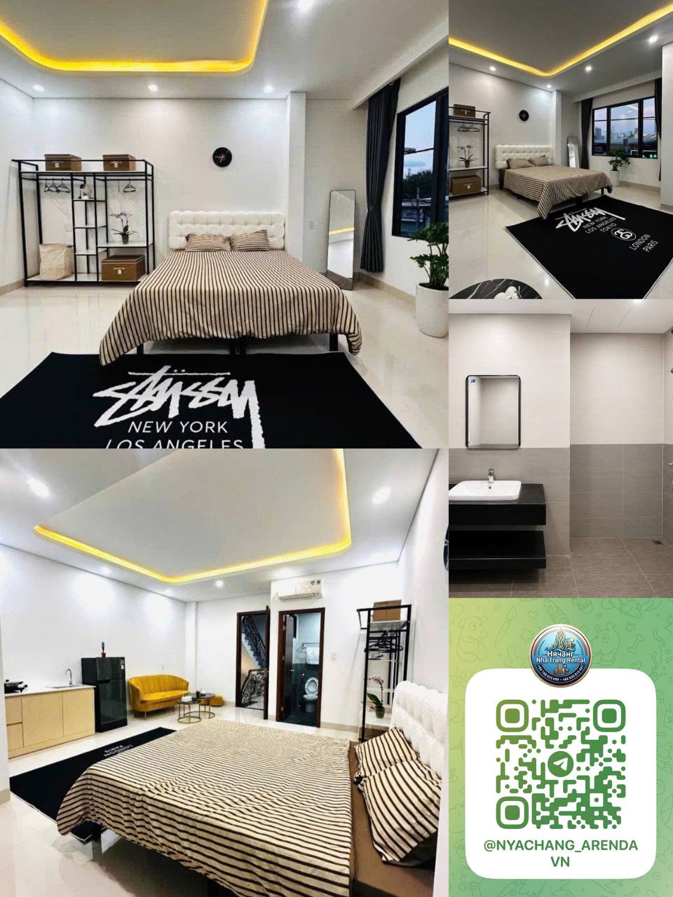 Сдаётся студия 30 м² с балконом в центре Нячанга, в жилом комплексе ACC Vườn Xoài.