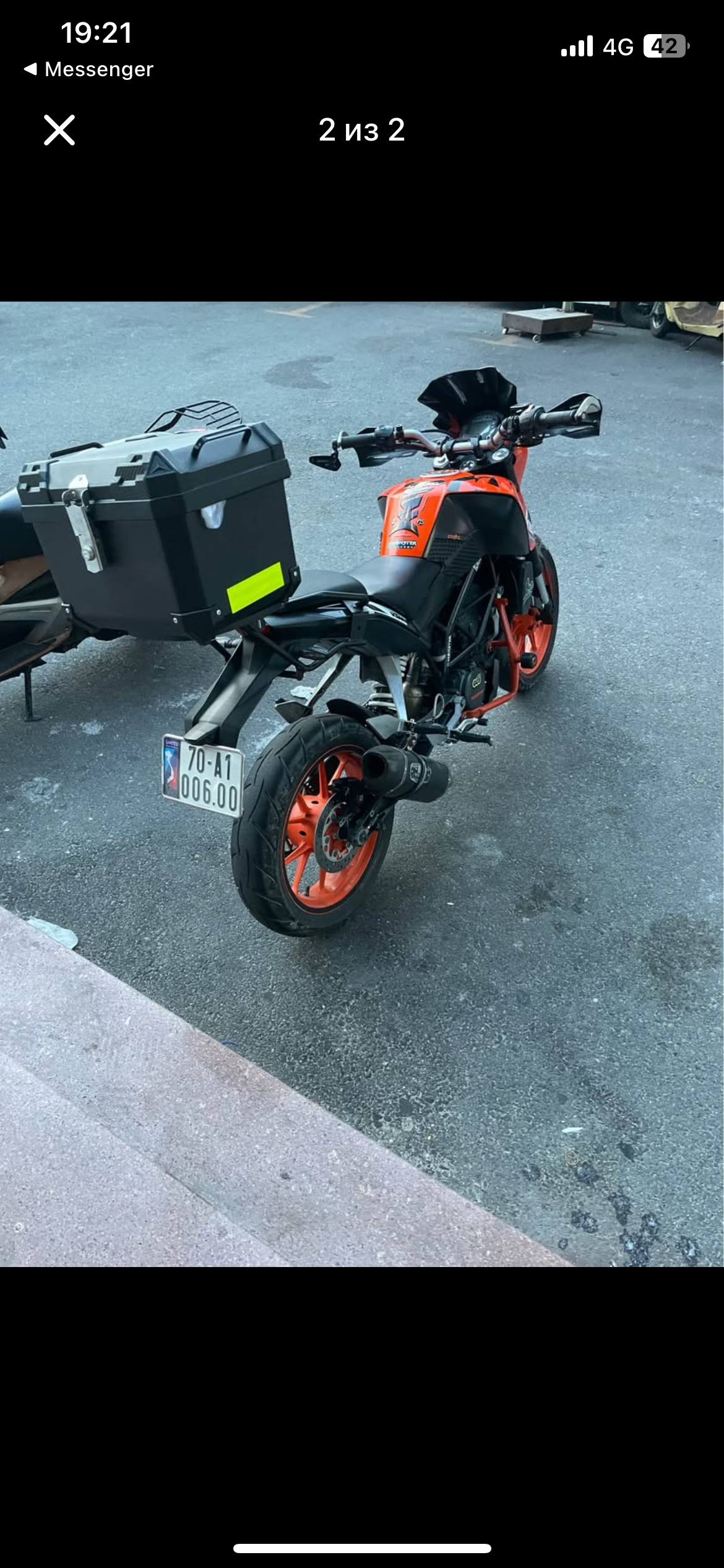 Мотоцикл KTM Duke 200 2017 года, полностью на ходу, с документами
