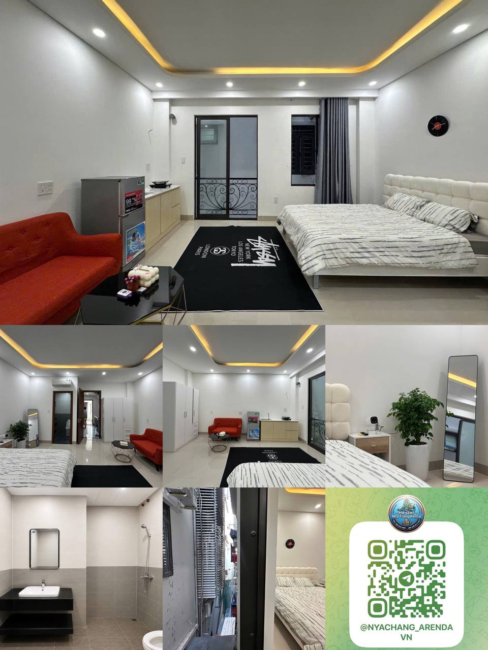 Сдаётся студия 30 м² с балконом в центре Нячанга, ЖК ACC Vườn Xoài