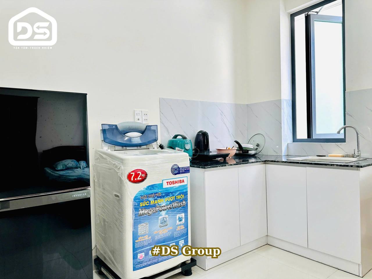 Фото 3: Светлая квартира в центре, в жилом комплексе ACC Vuon Xoai, 30 м², с полной мебелью и…