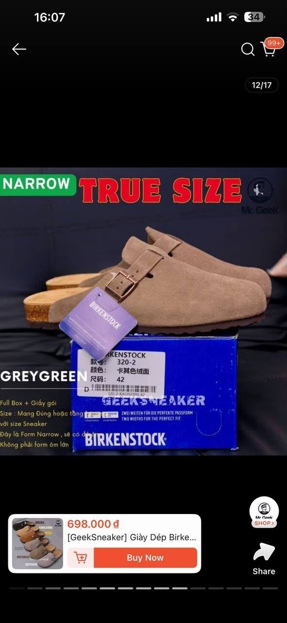 Фото 2: Продаются не ношеные Birkenstock, не подошли, размер 42 (подойдут на 40-41), цена 400.