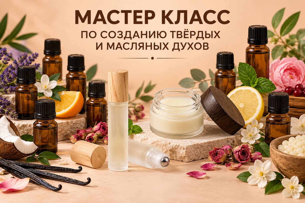 Мастер-класс по созданию масляных и твердых духов