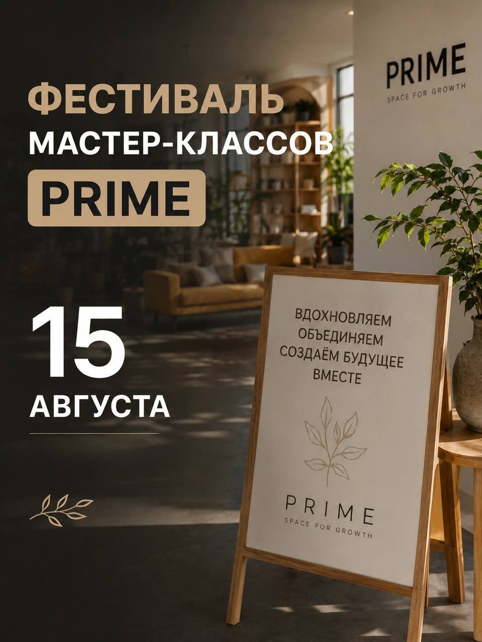 15 августа пространство PRIME проводит бесплатный фестиваль мастер-классов для детей и…