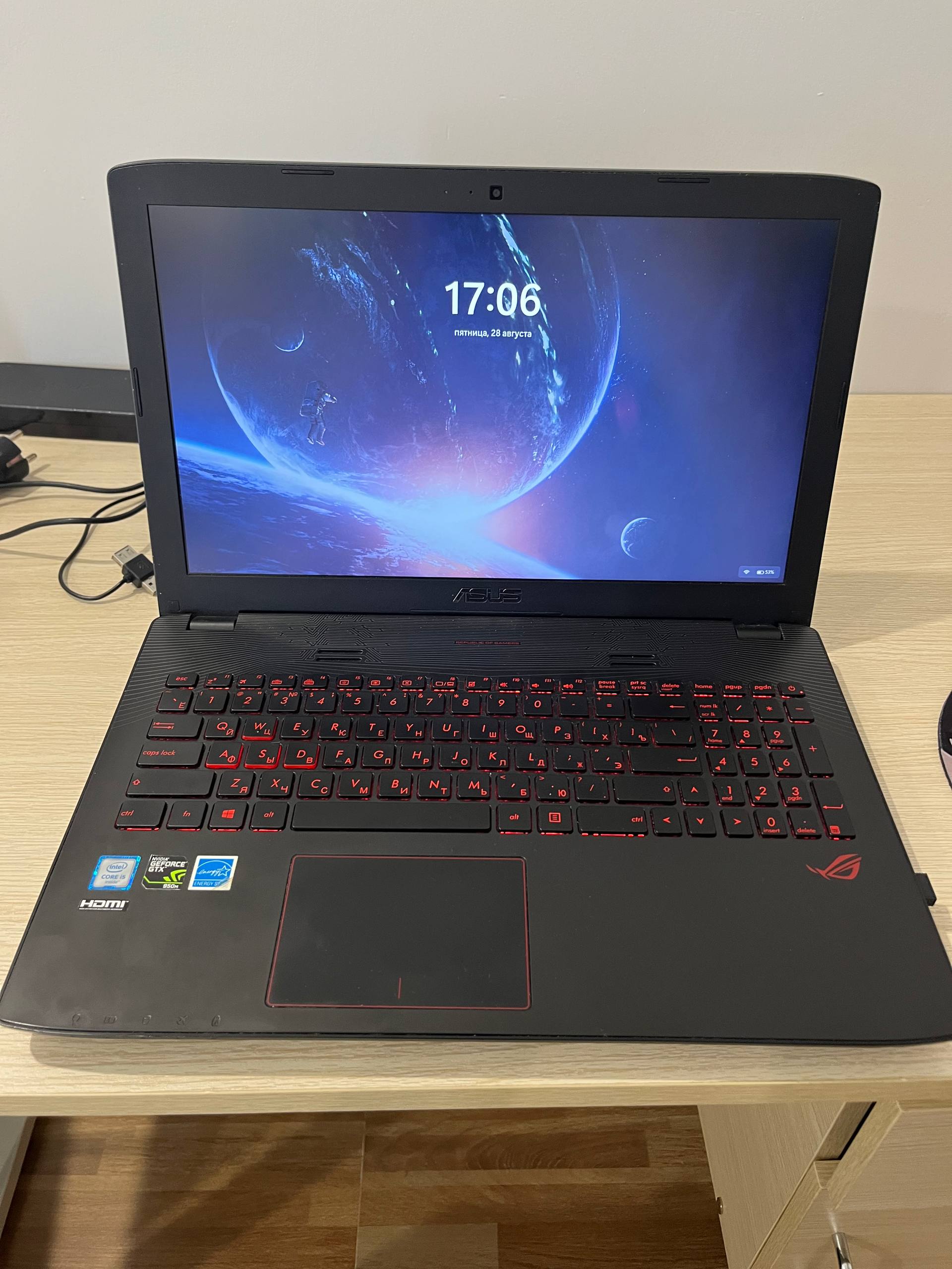 Фото 2: Продается игровой ноутбук ASUS ROG 2016 GL552JX с 15,6-дюймовым Full HD экраном…