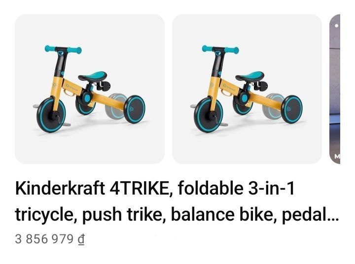 Фото 2: Продаётся детский велосипед-трансформер Kinderkraft 3 в 1