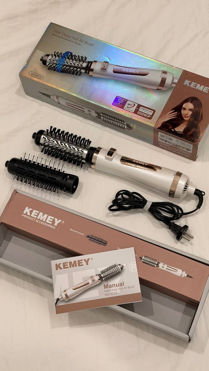 Продается вращающаяся фен-щетка KEMEY 2 в 1 в отличном состоянии