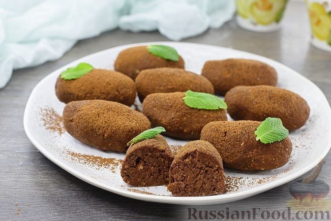 Мастер-класс по приготовлению пирожного «картошка» из зелёной гречки.