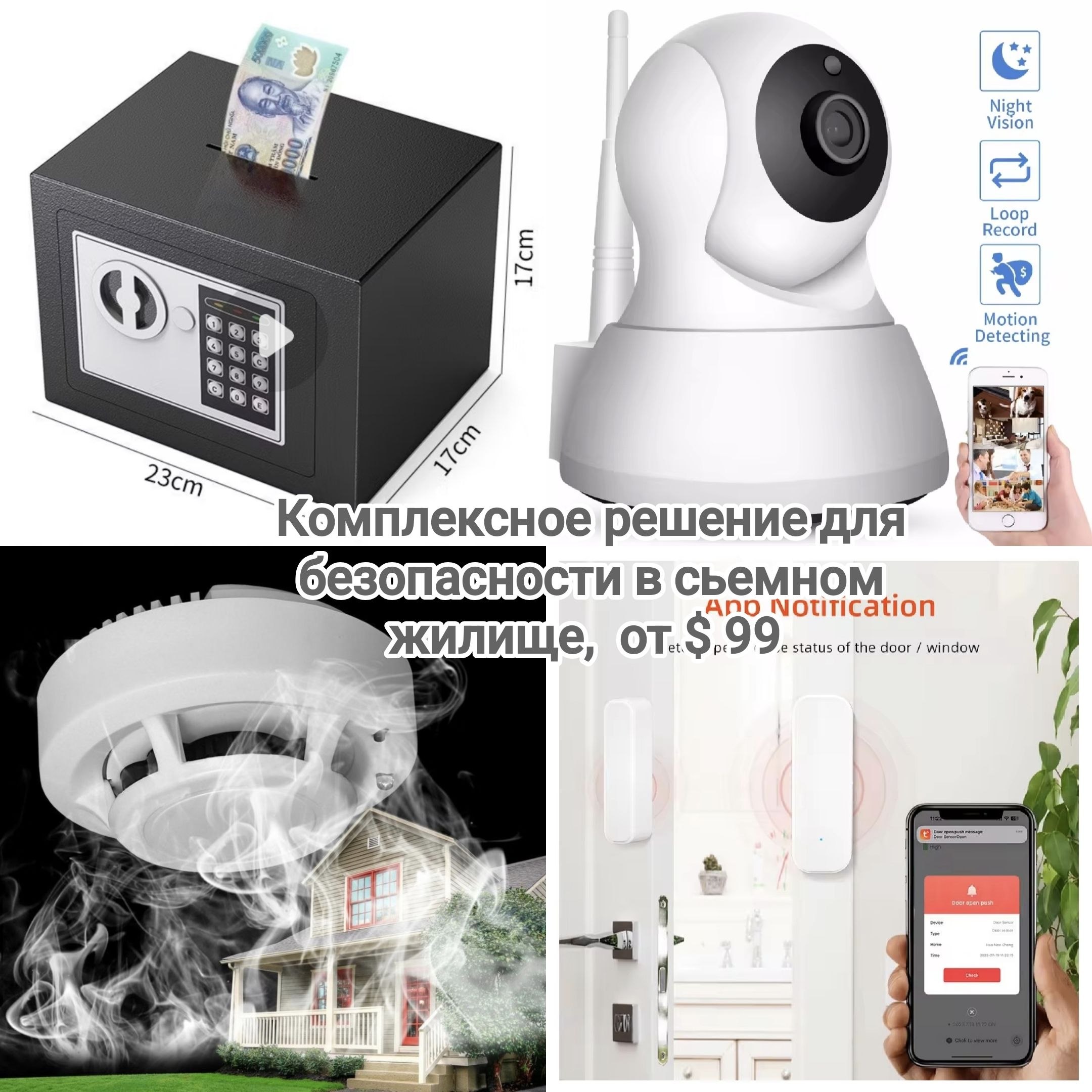 Комплексная система безопасности для съёмного жилья