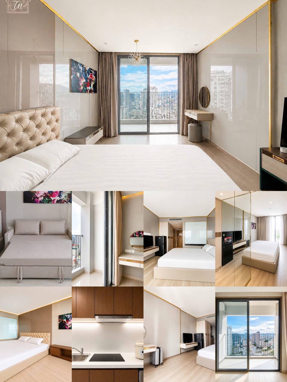 Сдаётся студия в центре Нячанга, 40 м², 14-й этаж, панорамный вид на город.