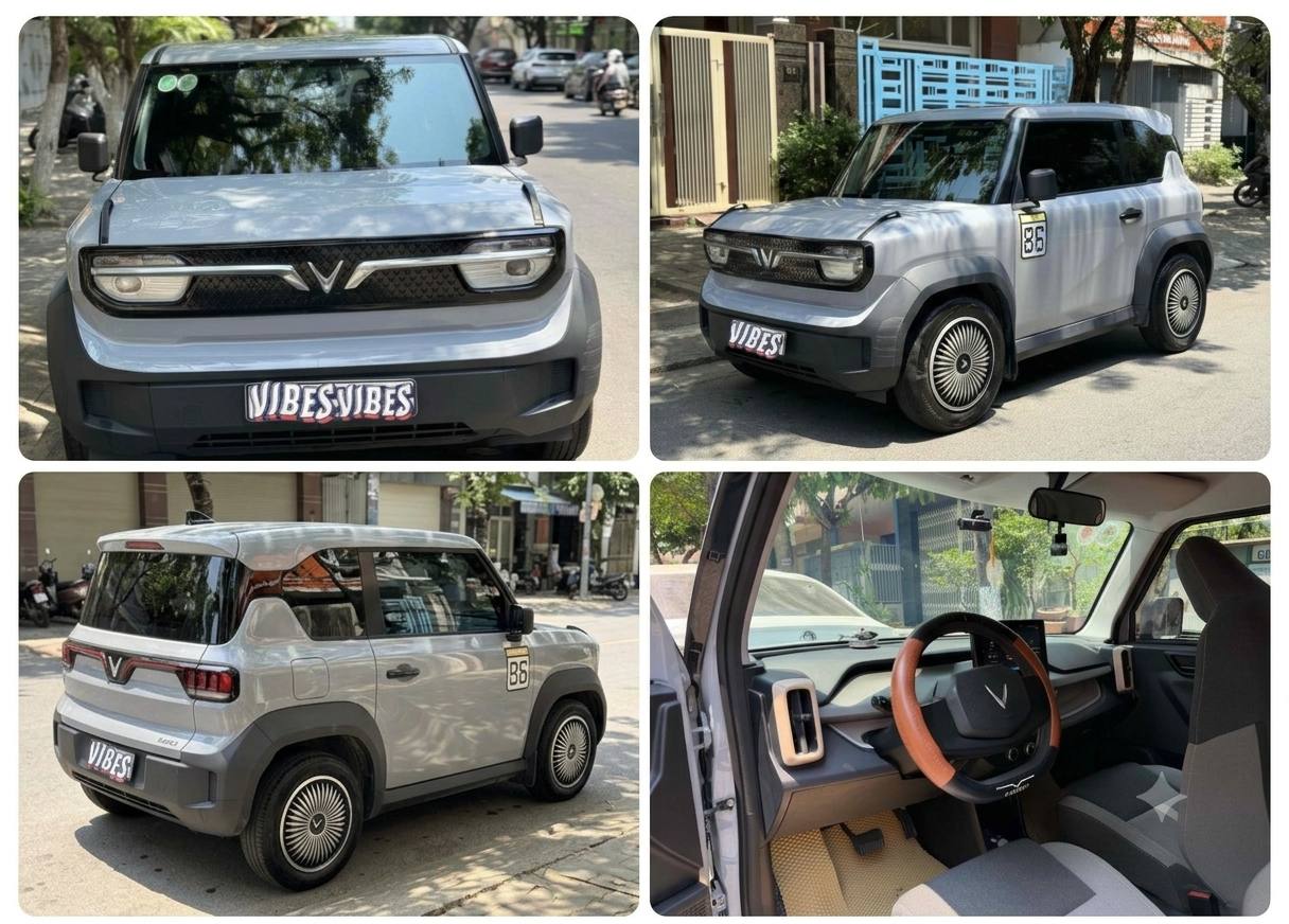 Продаётся электромобиль VinFast VF 3 2025 года, серый цвет