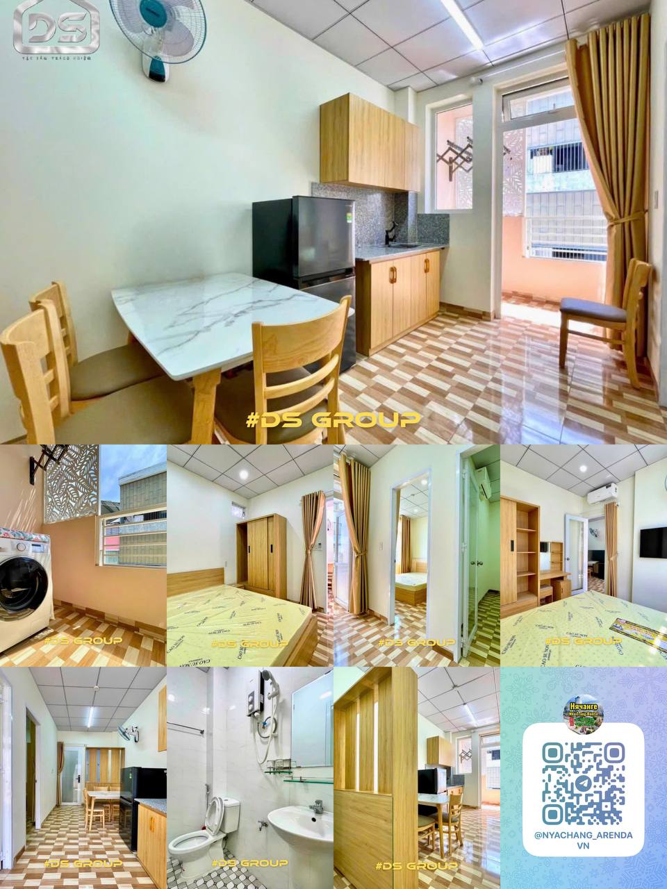 Сдаётся двухкомнатная квартира площадью 45 м² в районе Vĩnh Điềm Trung на западе Нячанга.