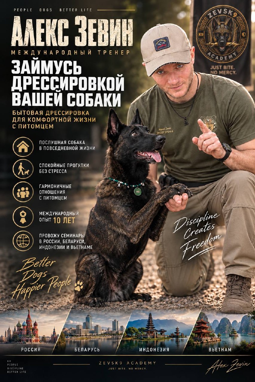 Предлагаю услуги по дрессировке собак во Вьетнаме