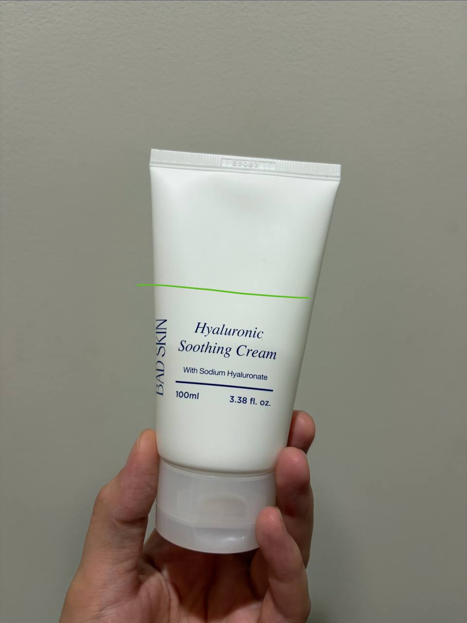 Фото 3: Продаётся крем для лица Bad Skin Hyaluronic Soothing Cream, остаток на фото.