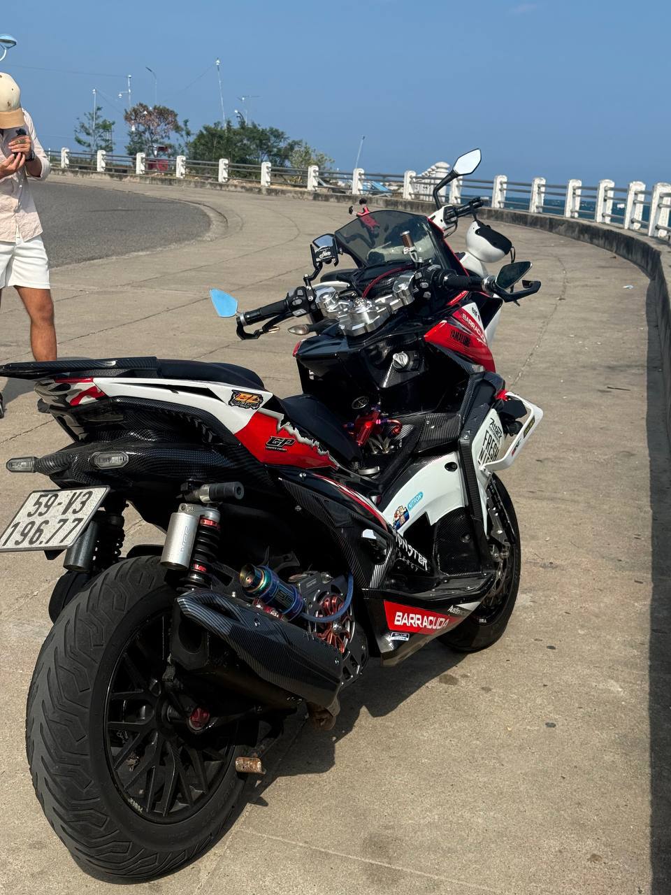 Фото 3: Продаётся Yamaha NVX 155 в тюнинге Barracuda, 2019 год, пробег 35 000 км.