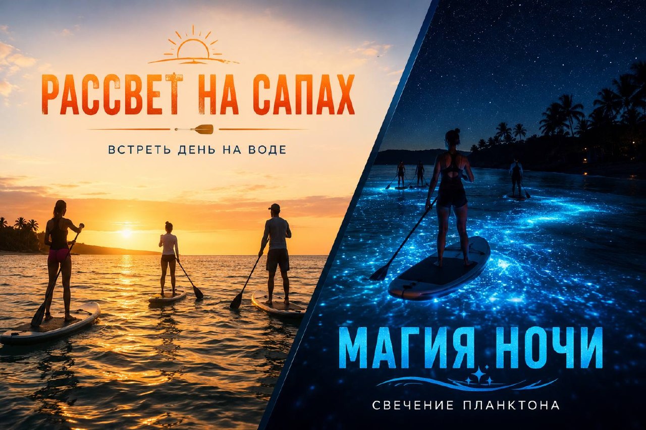 Ежедневные прогулки на сапах: утром — рассветы с северной стороны…