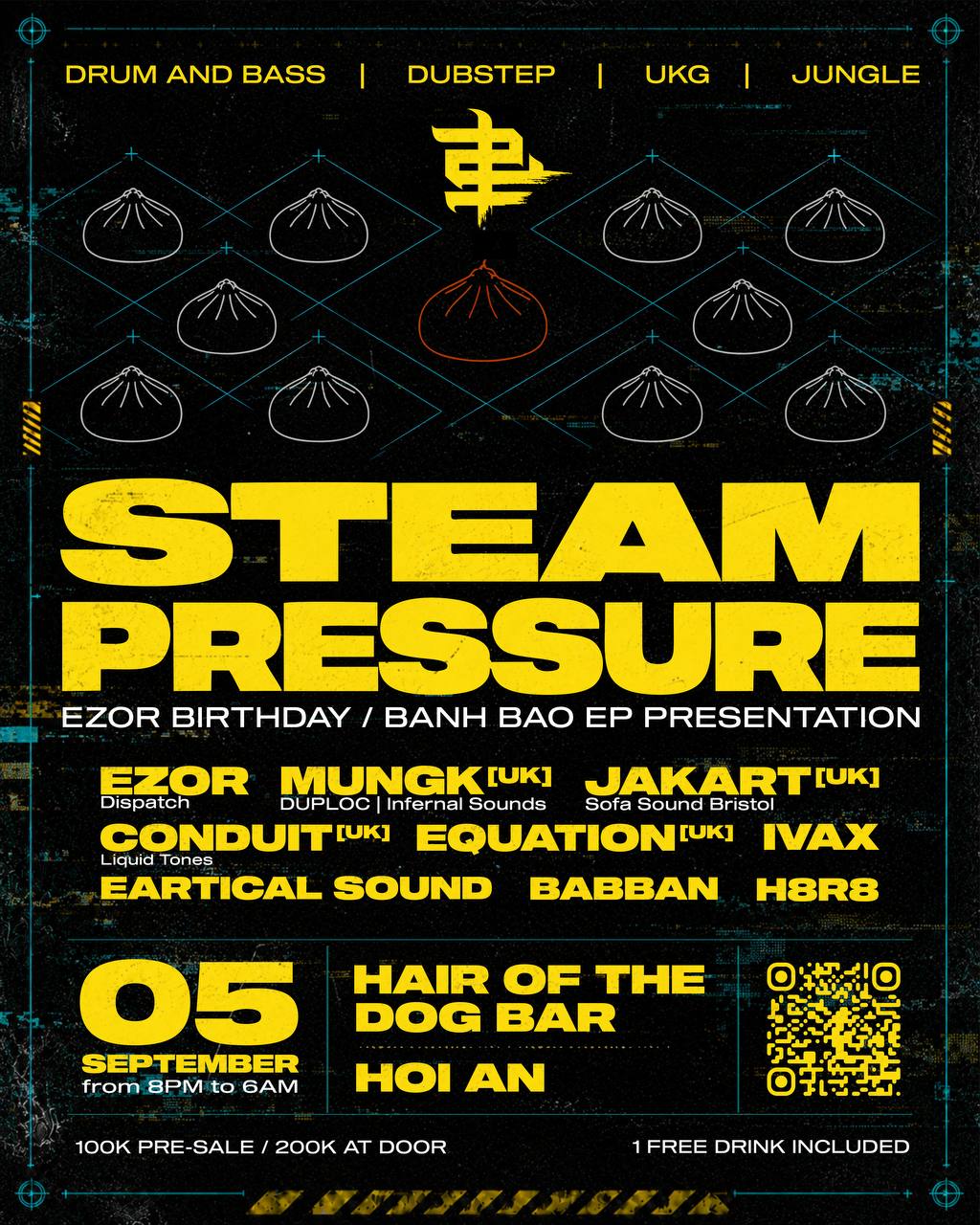 Анонс вечеринки Steam Pressure в Hoi An 5 сентября