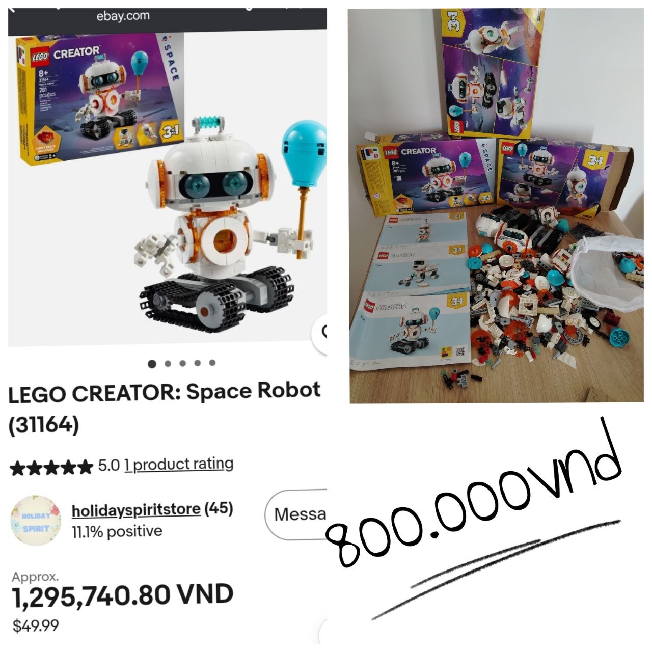 Конструкторы Lego Creator 3 в 1, оригинал, упаковки вскрыты, были в сборке.