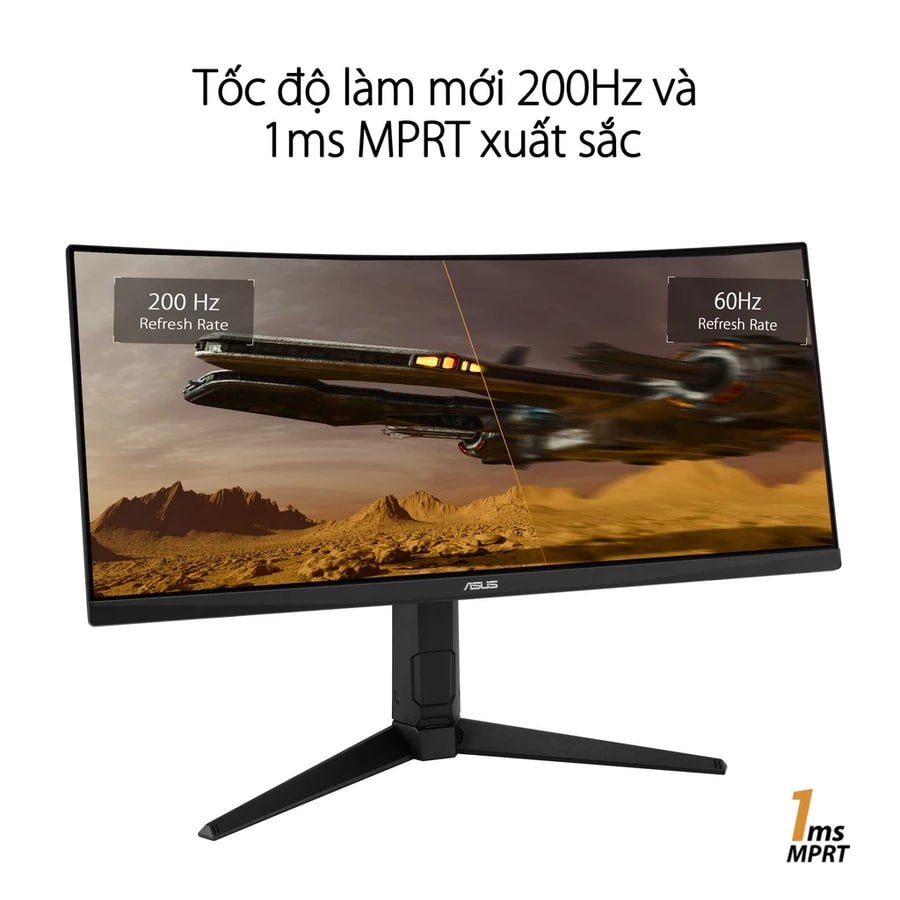 Фото 3: Игровой изогнутый монитор Asus VG30VQL1A, 29,5 дюймов, WFHD, 180 Гц