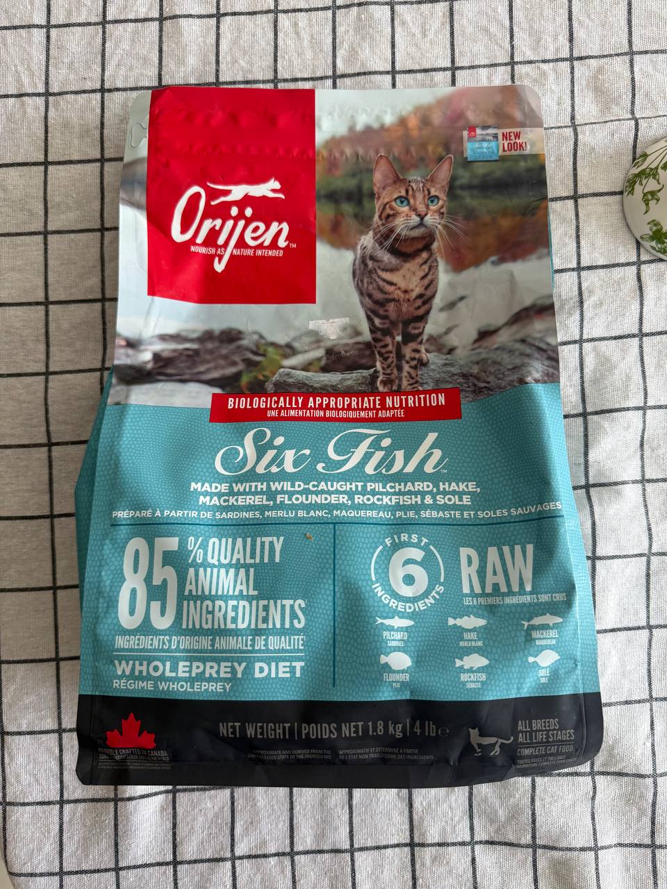 Продаётся новая невскрытая упаковка корма для кошек Orijen 6 Fish, 1.8 кг, произведено…
