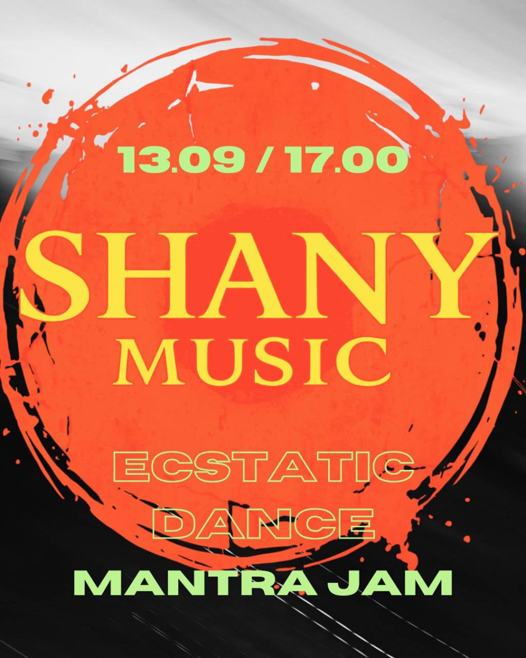 13 сентября в BONG VILLA пройдёт мероприятие SHANY MUSIC: MANTRA JAM + ECSTATIC DANCE.