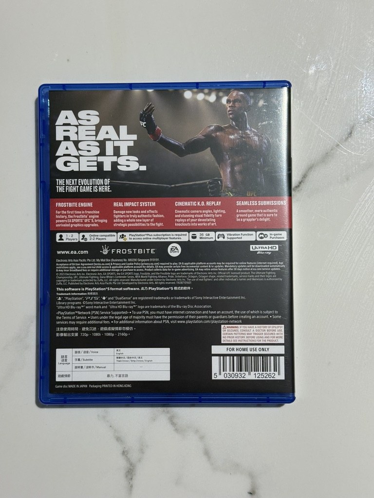 Фото 2: Продаётся диск UFC 5 для PS5, б/у, в отличном состоянии, полностью рабочий.
