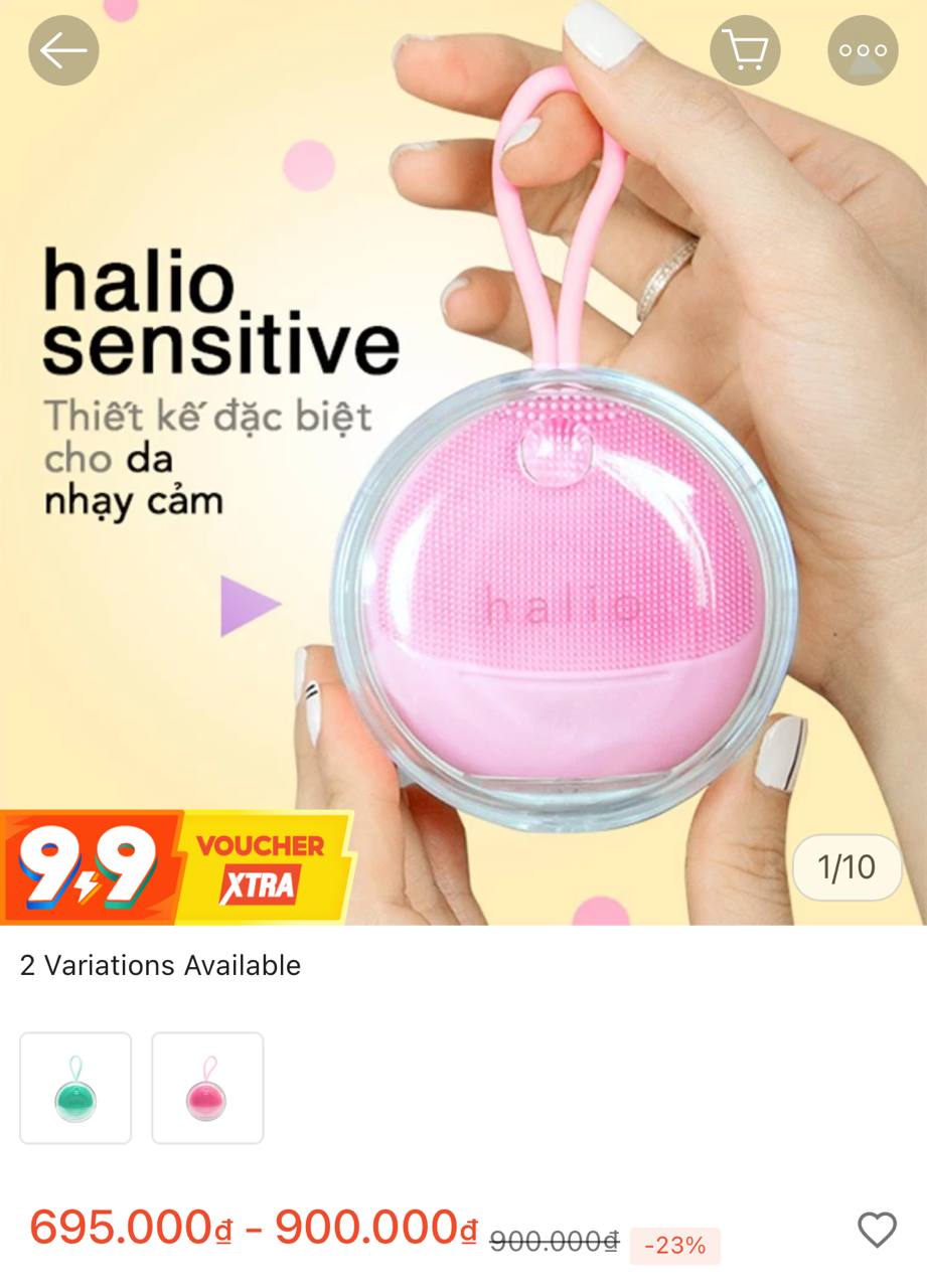 Продаётся массажёр для умывания от Halio