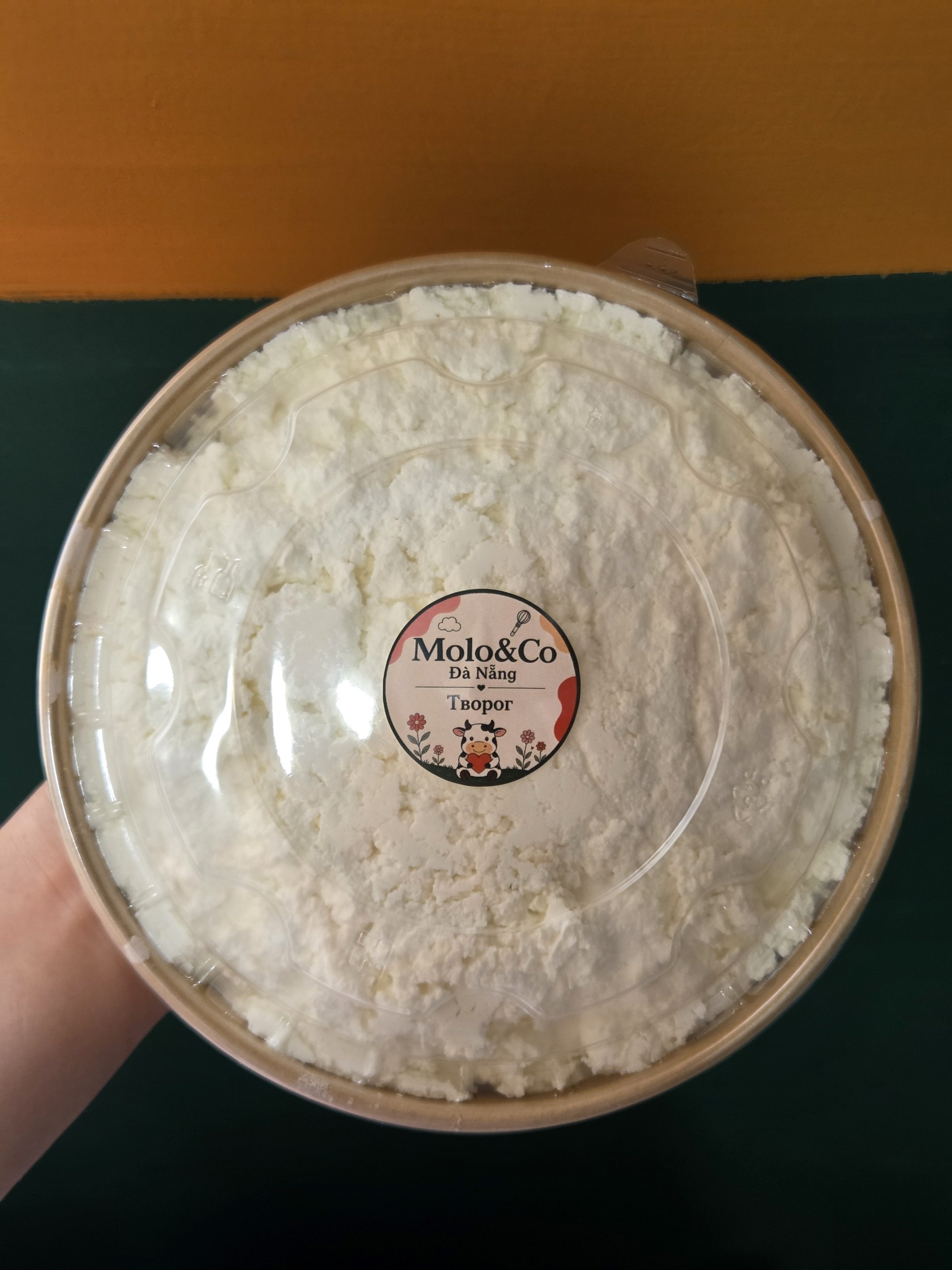 Фото 2: Домашние молочные продукты: творог — 30 000 донгов за 100 г, йогурт…