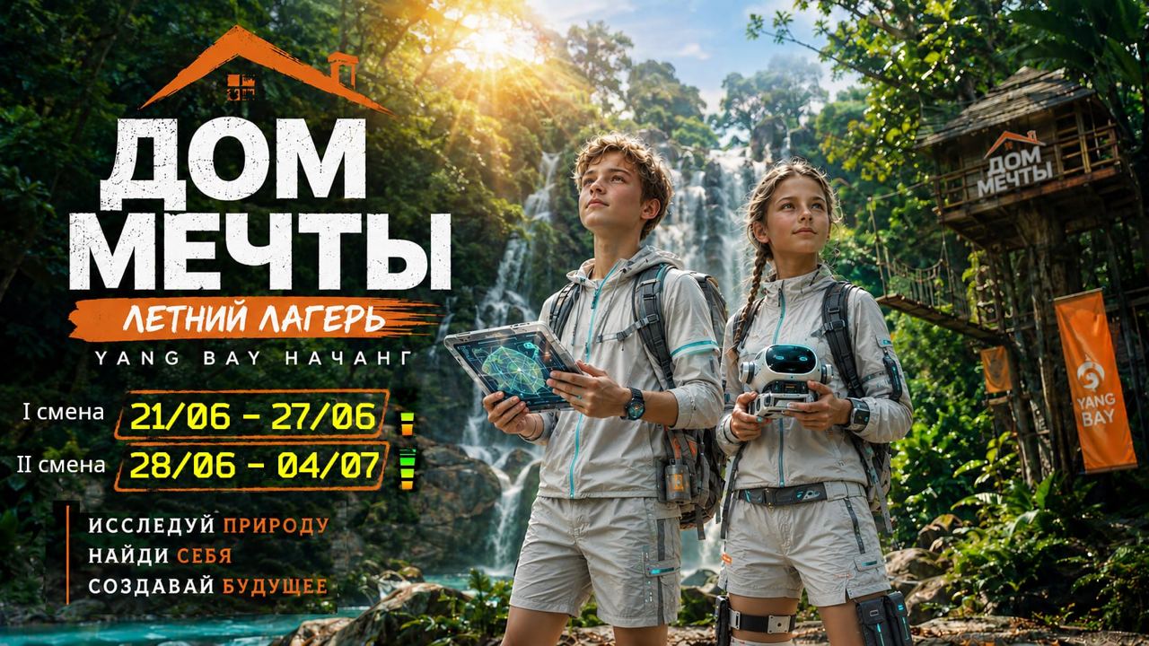 Детский лагерь «Дом Мечты» для детей, смена 21–27 июня или 28 июня – 4 июля.